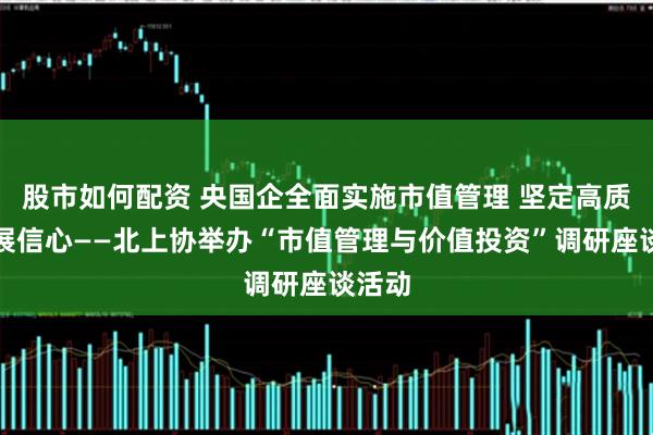 股市如何配资 央国企全面实施市值管理 坚定高质量发展信心——北上协举办“市值管理与价值投资”调研座谈活动