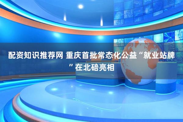 配资知识推荐网 重庆首批常态化公益“就业站牌”在北碚亮相